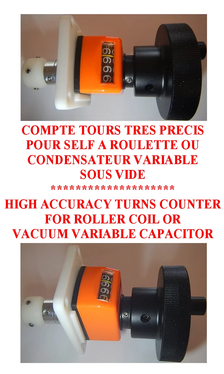 Compte tours précis self à roulette / CV sous vide