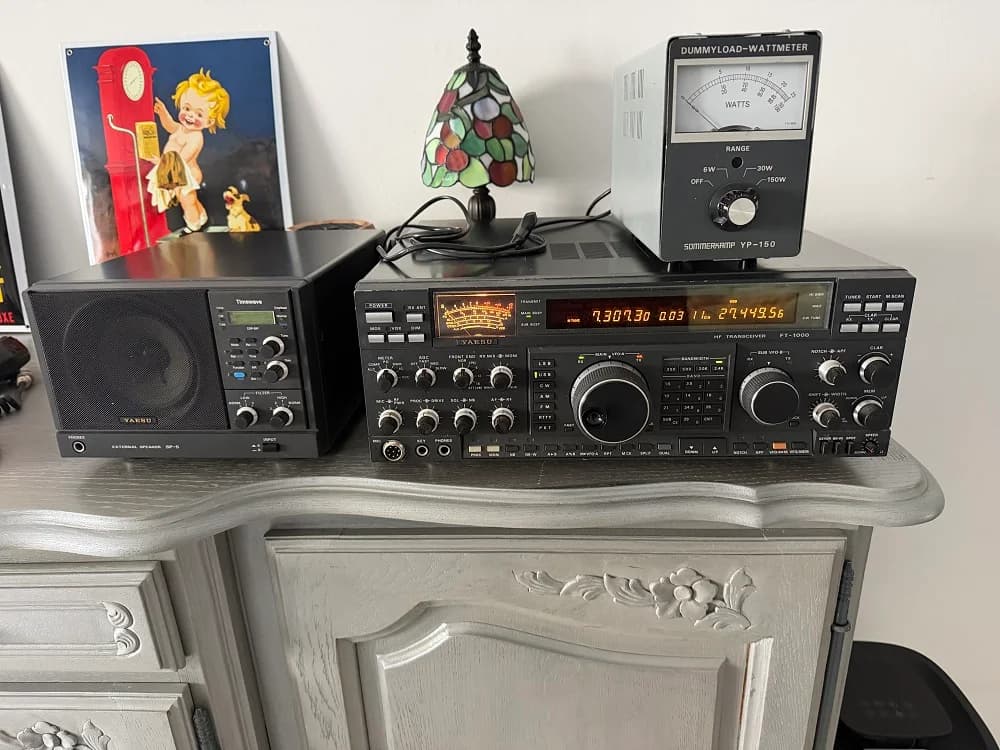 Yaesu FT-1000 + SP-5 Timewave